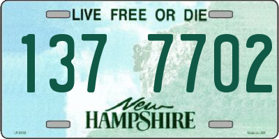 NH license plate 1377702