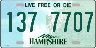 NH license plate 1377707