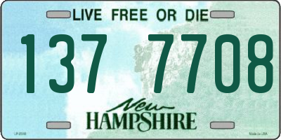 NH license plate 1377708