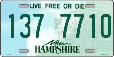 NH license plate 1377710
