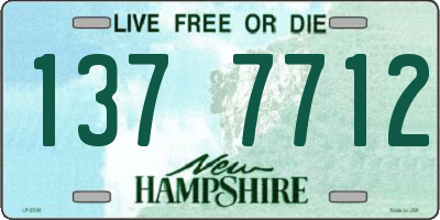 NH license plate 1377712