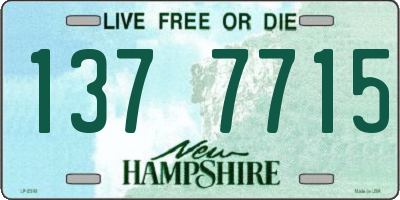 NH license plate 1377715