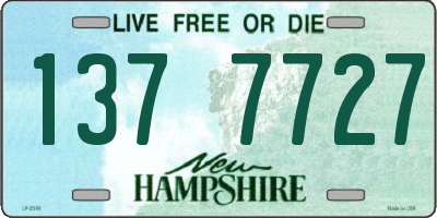 NH license plate 1377727