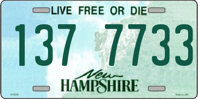 NH license plate 1377733