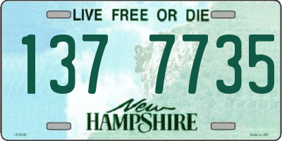 NH license plate 1377735