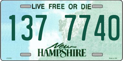 NH license plate 1377740
