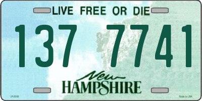 NH license plate 1377741