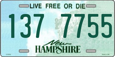 NH license plate 1377755