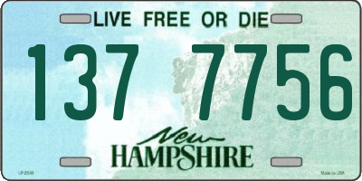 NH license plate 1377756
