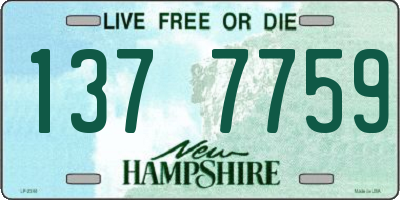 NH license plate 1377759