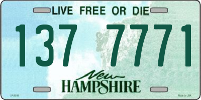 NH license plate 1377771
