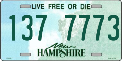 NH license plate 1377773