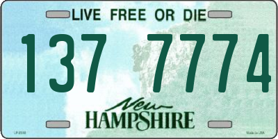 NH license plate 1377774