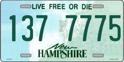 NH license plate 1377775