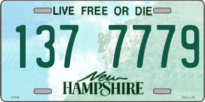NH license plate 1377779