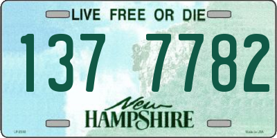 NH license plate 1377782