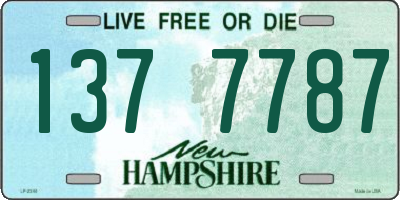 NH license plate 1377787