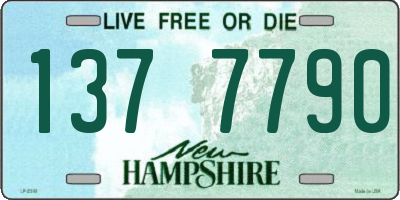 NH license plate 1377790