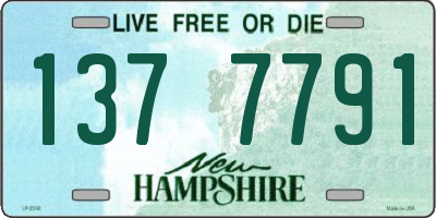 NH license plate 1377791