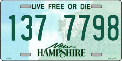 NH license plate 1377798