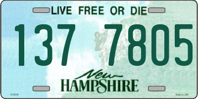 NH license plate 1377805