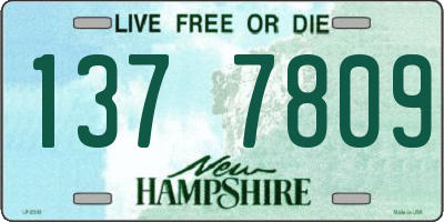 NH license plate 1377809