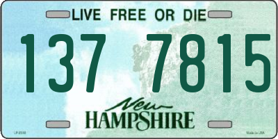 NH license plate 1377815