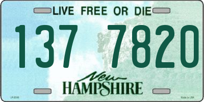 NH license plate 1377820