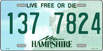 NH license plate 1377824
