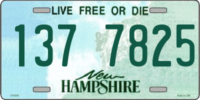 NH license plate 1377825