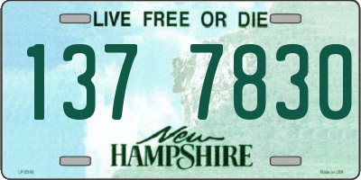 NH license plate 1377830