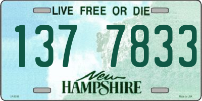 NH license plate 1377833