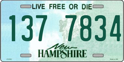 NH license plate 1377834