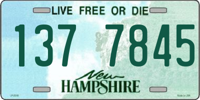 NH license plate 1377845
