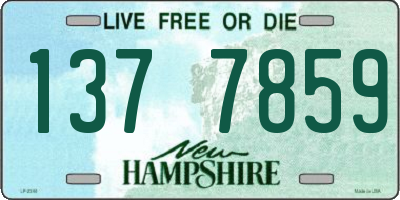 NH license plate 1377859