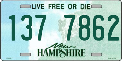 NH license plate 1377862