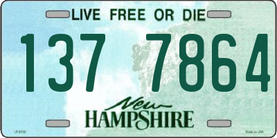 NH license plate 1377864