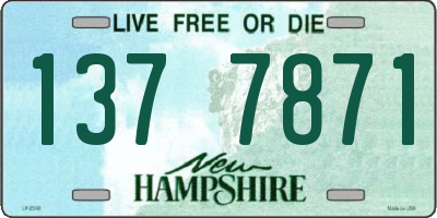 NH license plate 1377871