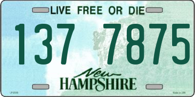 NH license plate 1377875