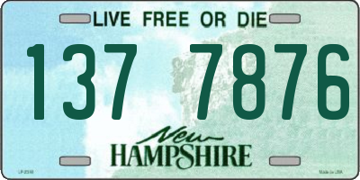 NH license plate 1377876