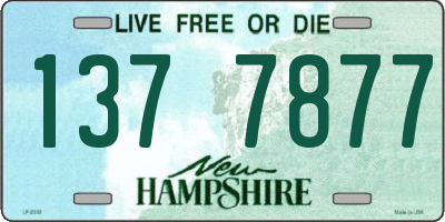 NH license plate 1377877