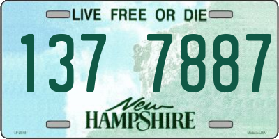 NH license plate 1377887