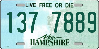 NH license plate 1377889