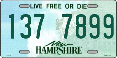 NH license plate 1377899