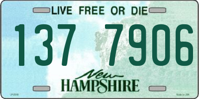 NH license plate 1377906