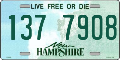 NH license plate 1377908