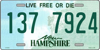 NH license plate 1377924
