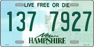 NH license plate 1377927