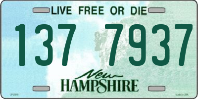 NH license plate 1377937