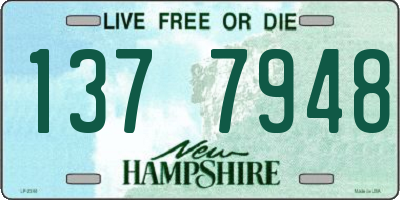 NH license plate 1377948